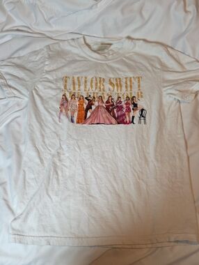 Taylor Swift The Eras Tour White Tee Size Small